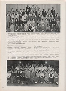 high school year book - some pages