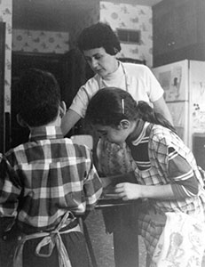 1971 J,D,R baking cookies