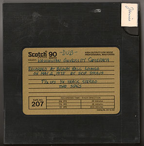 1975 reel-to-reel tape label