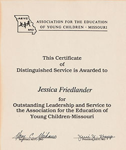 NAEYC certificate