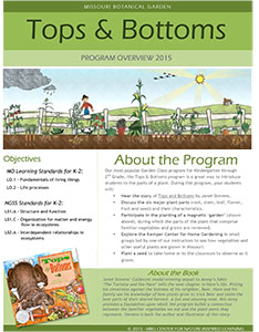 Missouri Botanical Garden Tops and Bottoms program