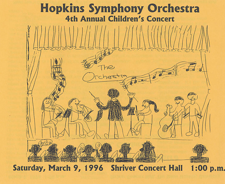 1995-96 children's concert program