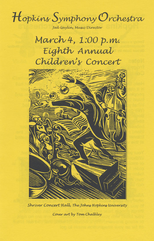 1999-2000 children's concert program