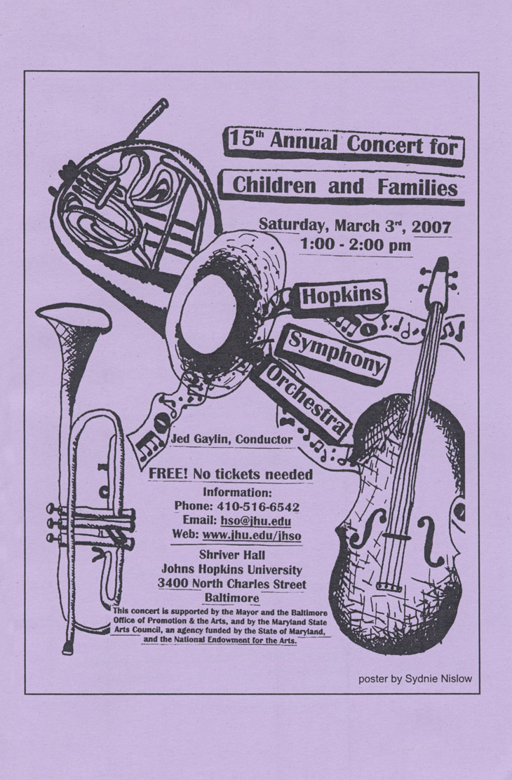 2006-07 children's concert program