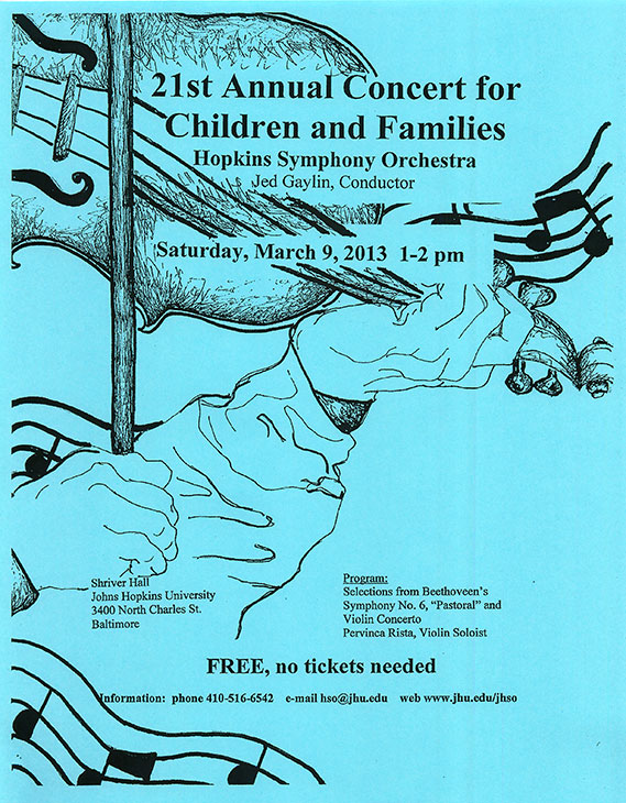 2012-2013 children's concert poster