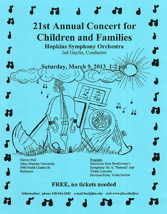 2012-2013 children's concert poster