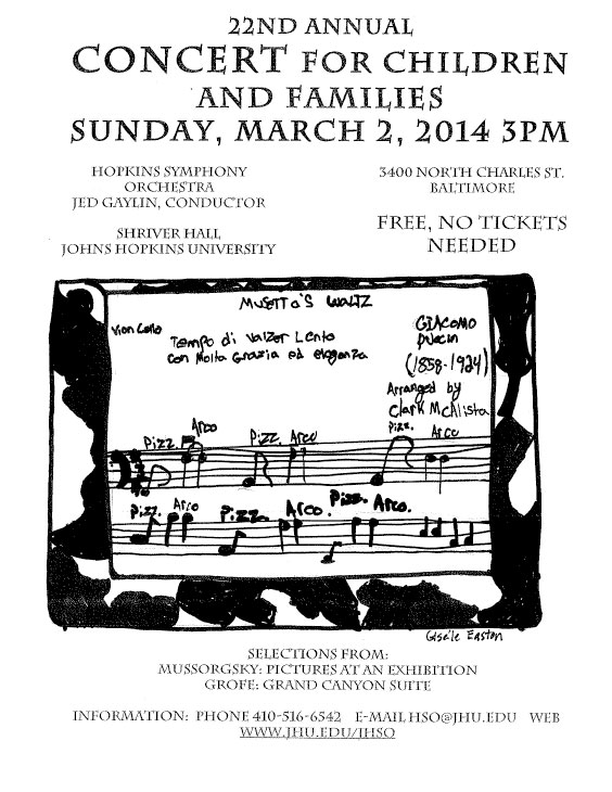 2013-2014 children's concert poster