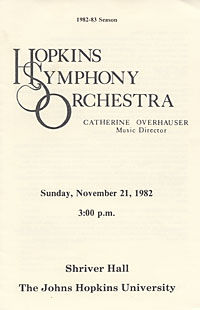 1982-83 concert program