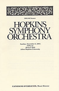 1985-86 concert program