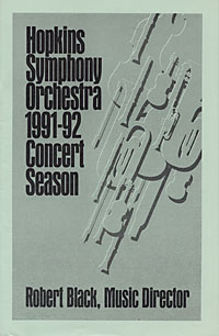 1991-92 concert program