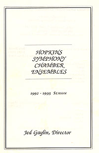 1992-93
chamber program