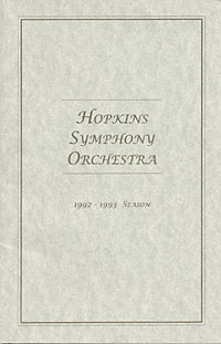 1992-93 concert program