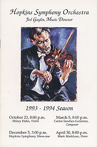 1993-94 concert program