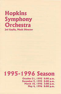 1995-96 concert program