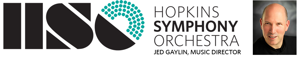 HSO logo banner, Jed Gaylin Music Director