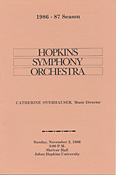 1986-87 concert program cover