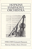 1988-89 concert program cover