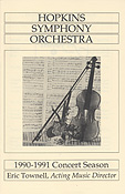 1990-91 concert program cover