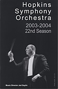 2003-04 concert program cover