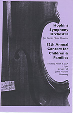 2004 Children's concert poster