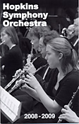 2008-09 concert program cover