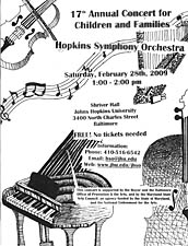 2009 Children's concert poster