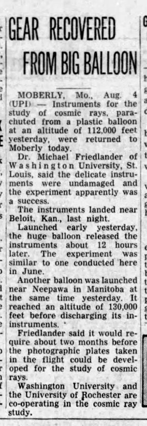 1958 balloon article