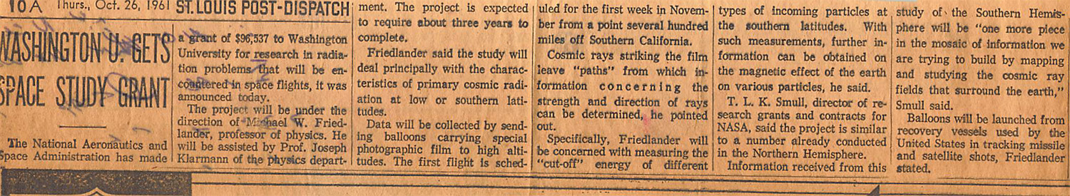 1961 P-D grant article