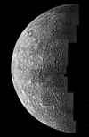 Photo mosaic of Mercury, taken by the Mariner 10 spacecraft, 1974.
[Credit: NASA/JPL]