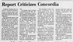 May 1975 Concordia report
