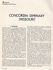 May 1975 Concordia report