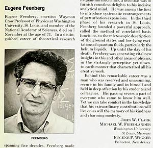 Eugene Feenberg Obituary