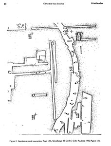 Cahokia excavation drawing