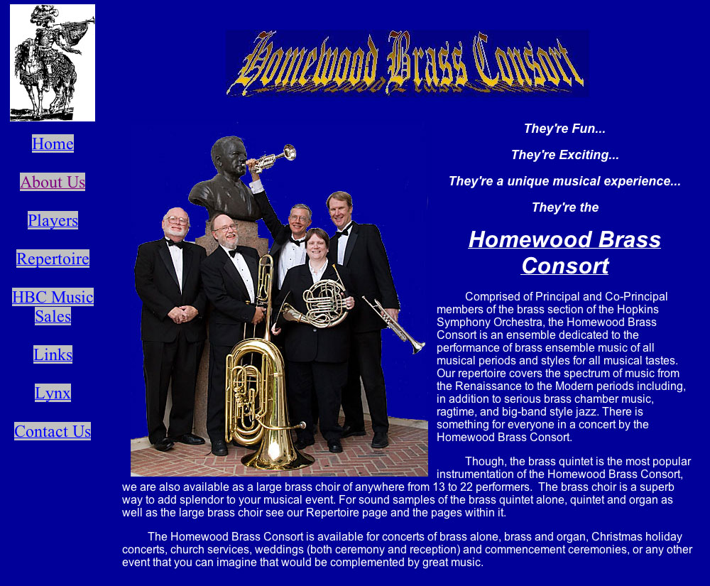 Homewood Brass web site-About