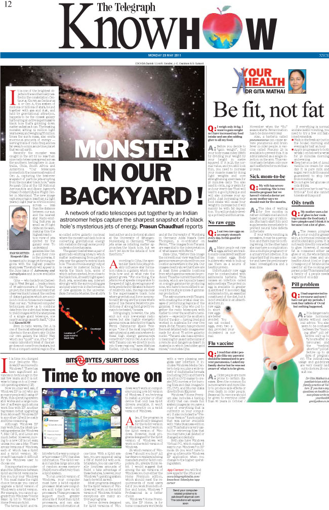 Monster in Our
Backyard --Telegraph India --print