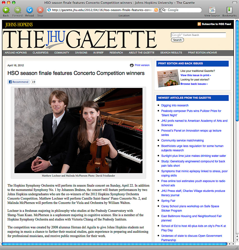 web edition Gazette