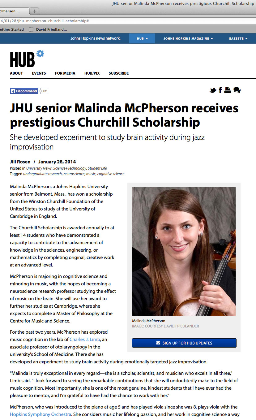JHU Hub McPherson profile