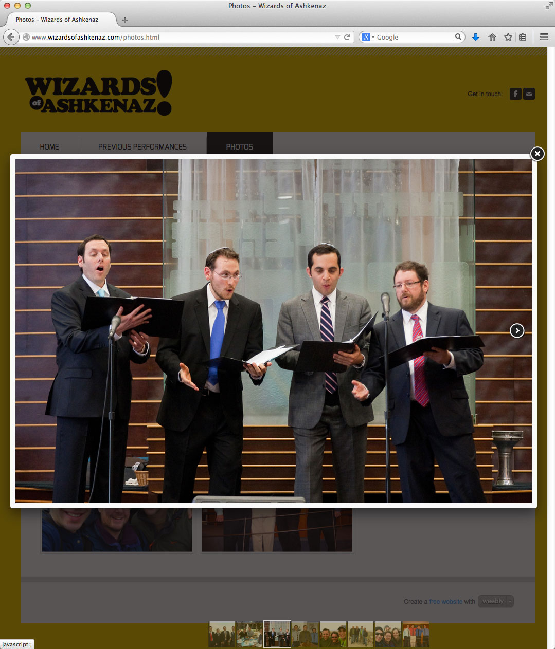 Wizards web site