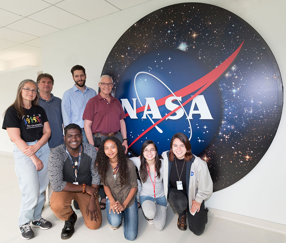 NAC interns with NASA logo