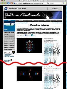 Afterschool Universe web page