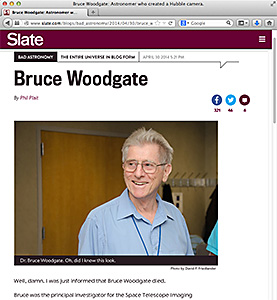 Bruce Woodgate obituaries